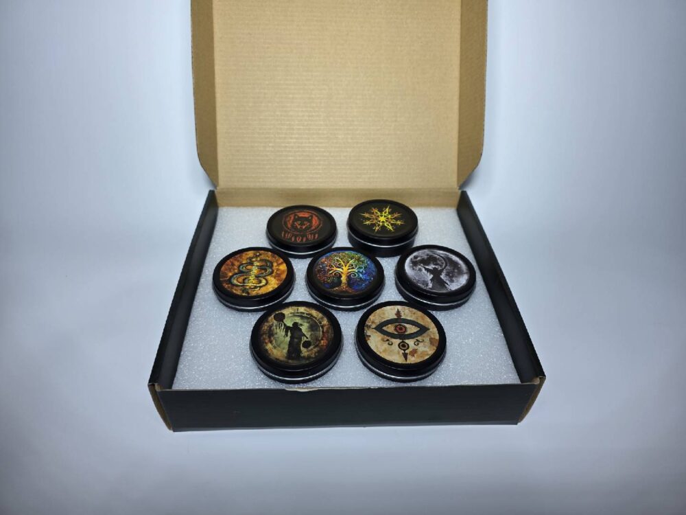Seven colorful Candle Set (7 pcs)
