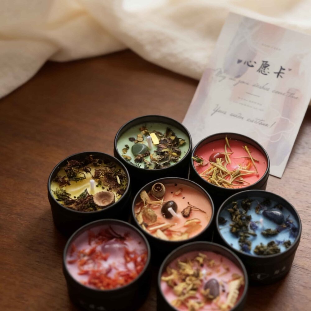 T23 Seven colorful Candle Set (7 pcs)