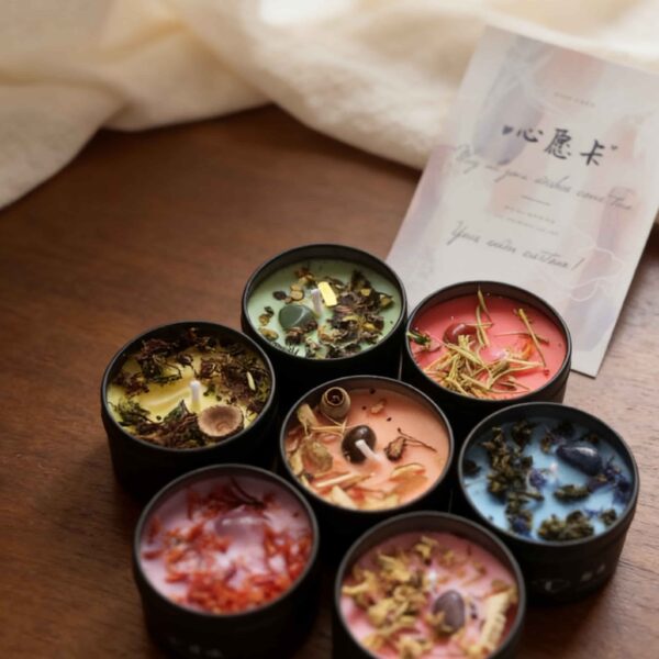 T23 Seven colorful Candle Set (7 pcs)