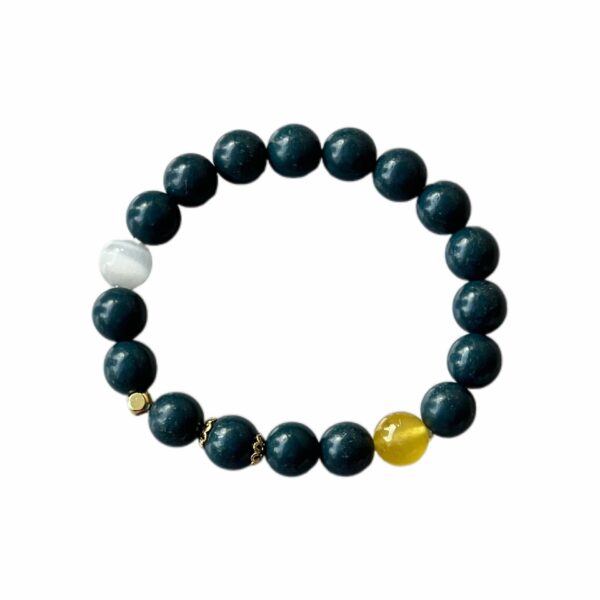 Polished Synthetic Bead Bracelet