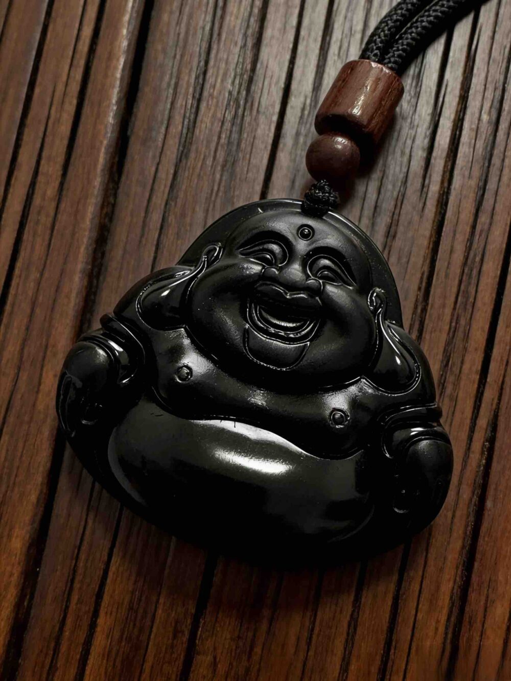 B17 The Laughing Obsidian Pendant