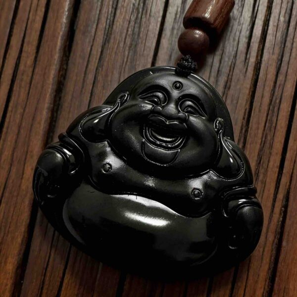 B17 The Laughing Obsidian Pendant