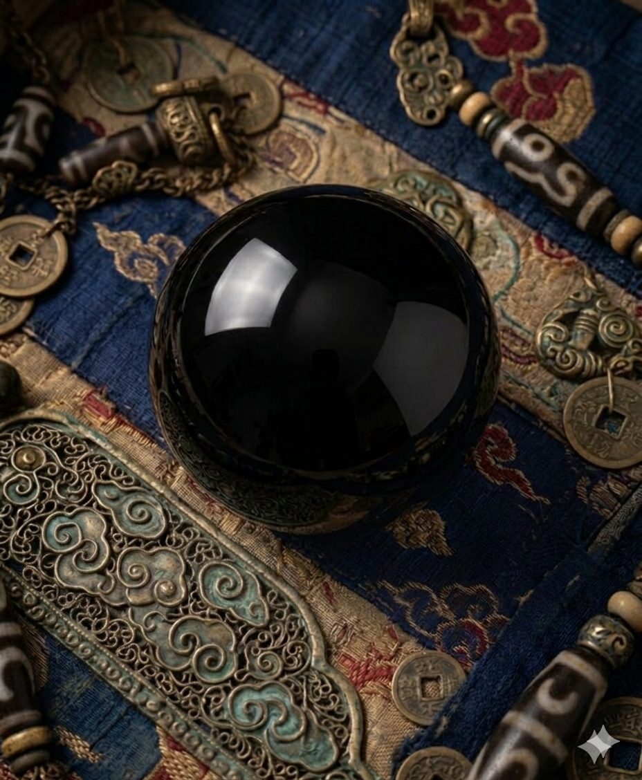 Premium Natural Black Obsidian Sphere
